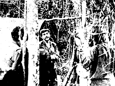 Март 1967 г. Лагерь на Ньянкауасу. Слева от Че - Таня.