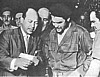  1961 г. Слева направо: Хорхе Луис Баррера, генерал Баио, майор Че и Хорхе Гарсиа Банго 