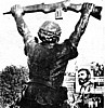 Памятник Че Геваре в Чили. Разрушен во время путча.