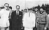 26 июля 1962 год. Во время визита на Кубу советского космонавта П.Р.Поповича. Слева направо: А.И.Алексеев, президент Кубы Освальдо Дортикос, П.Р.Попович, Эрнесто Че Гевара